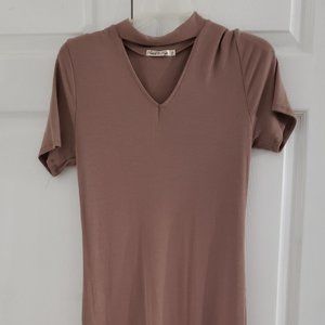 Ribbed Light Pink Dress